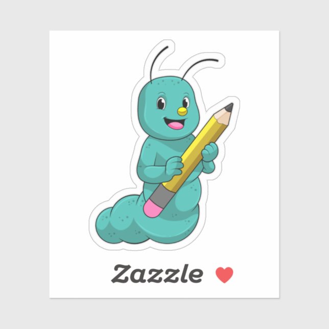 Caterpillar with Pencil (Sheet)