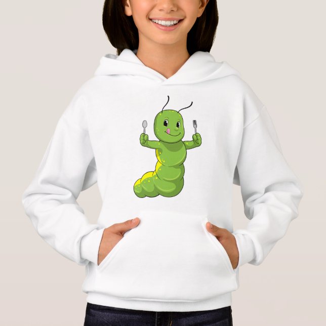 Caterpillar with Spoon & Fork (Front)