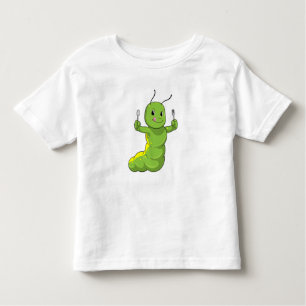 Caterpillar with Spoon & Fork Toddler T-Shirt