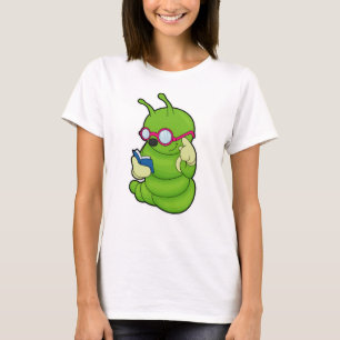 Caterpillar with Sunglasses & Book T-Shirt