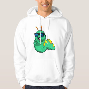 Caterpillar with Sunglasses Hoodie