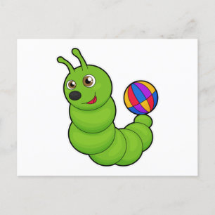 Caterpillar with Water polo Postcard