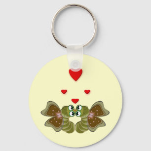 Caterpillars love key ring