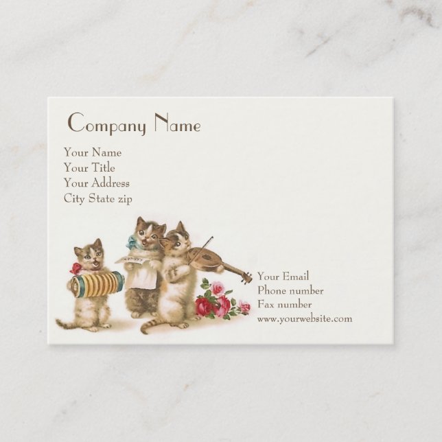 Caterwauling Business, 3.5" x 2", 100 pack Business Card (Front)