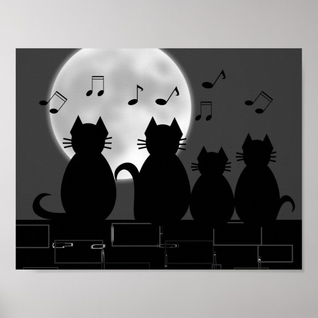 Caterwauling by moonlight poster (Front)