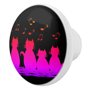 caterwauling ceramic knob