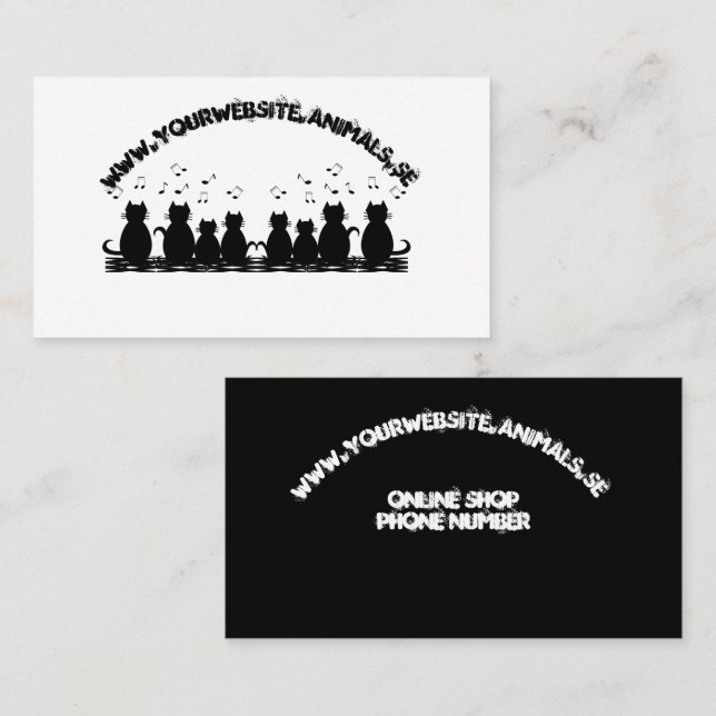 caterwauling Personalise Business Card (Front/Back)