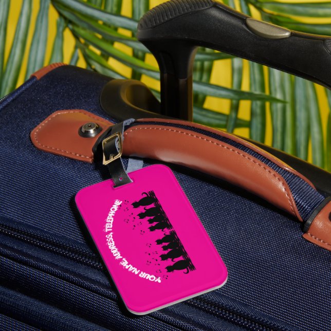 caterwauling Personalize , Luggage Tag  (Front Insitu 1)
