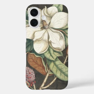 Catesby Vintage Magnolia Botanical Illustration iPhone 16 Case