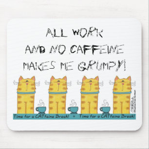 CATfeine Break Mouse Pad