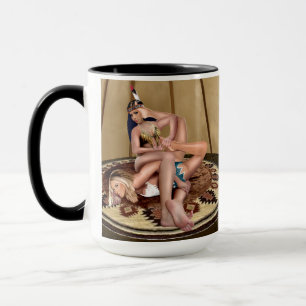 CATFIGHT IN A TEEPEE MUG