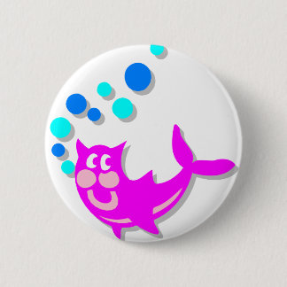 Catfish 6 Cm Round Badge