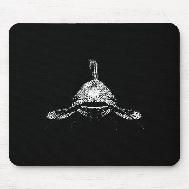 Catfish Angler Catfishing Cat Fish Fisherman Fishi Mouse Pad (Front)