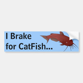 CatFish Brake Break Bumper Sticker