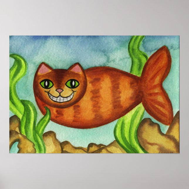 Catfish Cat Fish Poster Print (Front)