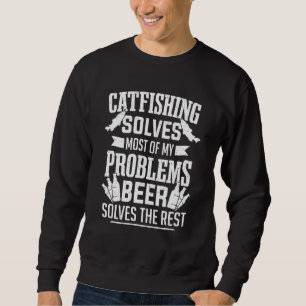 Catfish Catfishing Fishing Men Fisherman Catfisher Sweatshirt