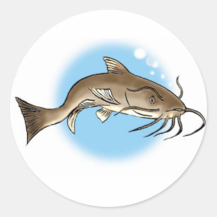 Catfish Classic Round Sticker
