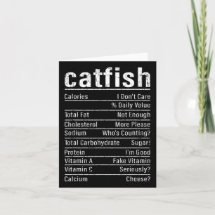 Catfish Facts Funny Fishing Lover Catfishing Graph Card