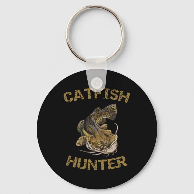 Catfish Hunter Catfish For Catfish Fisherman  Key Ring (Front)