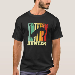 Catfish Hunter River Fishing Catfishing Angler Ret T-Shirt