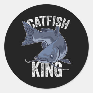 Catfish King Catfish Fishing Catfishing  Classic Round Sticker