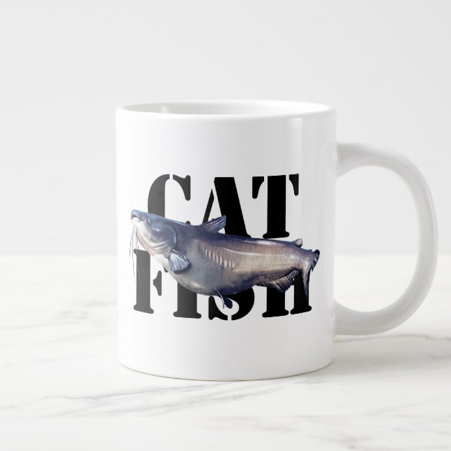 Catfish Large Coffee Mug (Right)