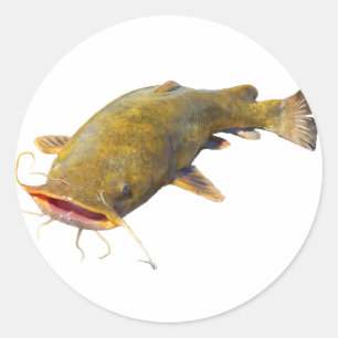 Catfish Lips Classic Round Sticker