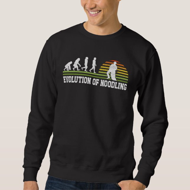 Catfish Man Evolution of Noodling  2 Sweatshirt (Front)