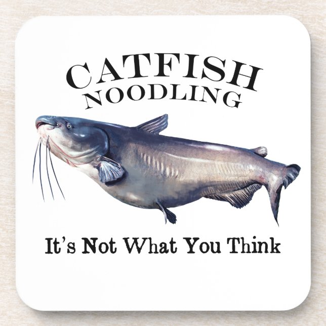 Catfish Noodling It's Not What you Think Coaster (Front)