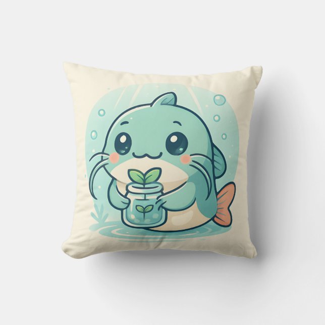 Catfish Plant Parent Cushion (Front)