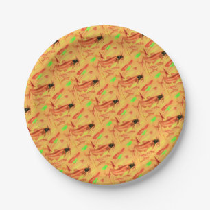 catfish print paper plate