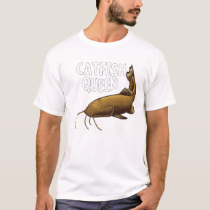 Catfish Queen Fishing Lover Cute Catfish T-Shirt