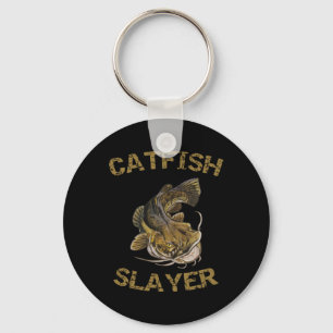 Catfish Slayer Catfish For Catfish Fisherman Key Ring