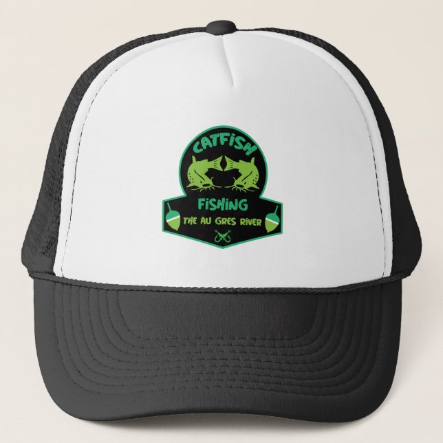 CatFishing  Au Gres Trucker Hat (Front)