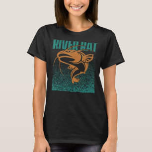 Catfishing Freshwater Catfish Food Hobby Fishing T-Shirt
