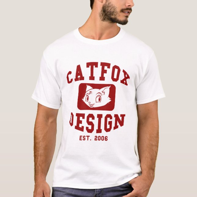 Catfox College Design T-Shirt (Front)