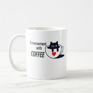 Catful Coffee Vibes – Sleepy Cat Art Mug