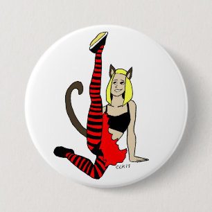 catgirl  7.5 cm round badge