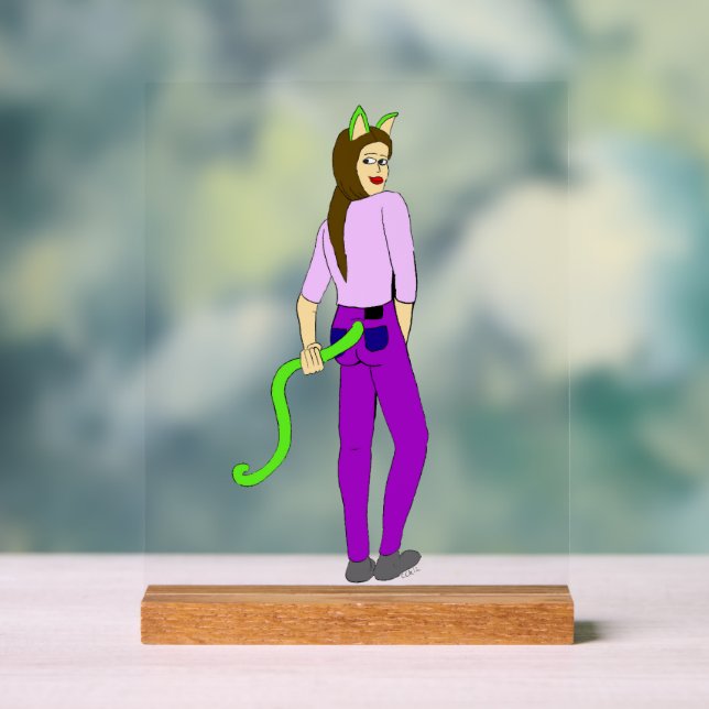 catgirl   acrylic sign (Neutral)