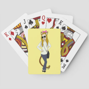 catgirl button playing cards
