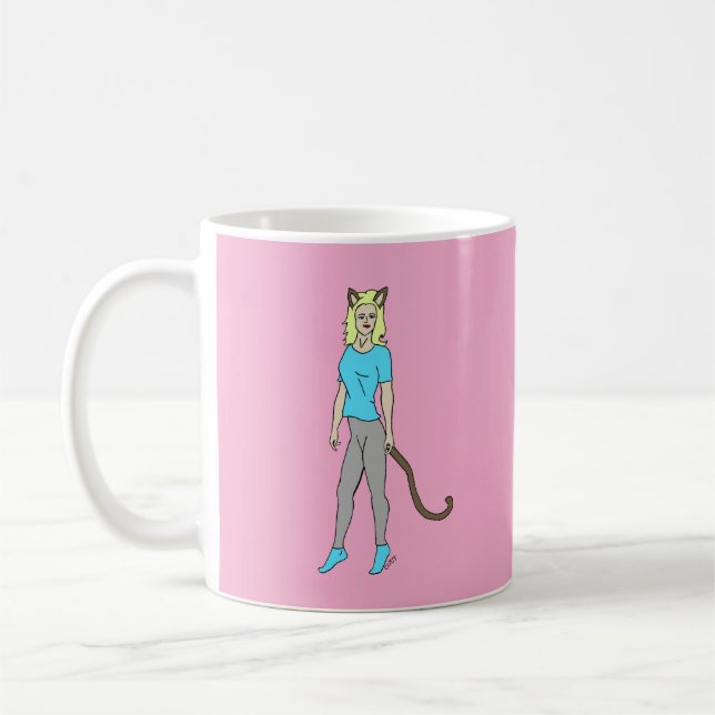 catgirl coffee mug (Left)