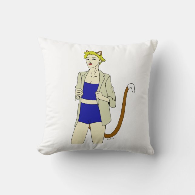 catgirl   cushion (Front)
