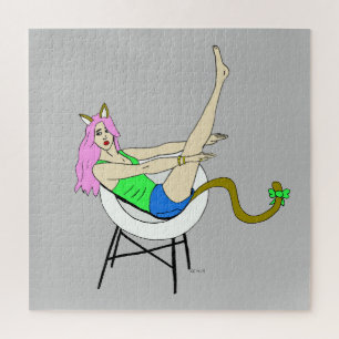 catgirl jigsaw puzzle