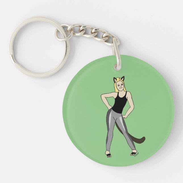 catgirl    key ring (Front)
