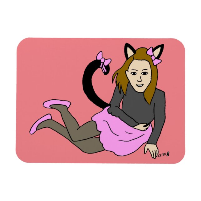 catgirl magnet (Horizontal)