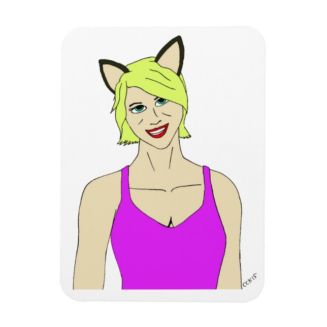 catgirl magnet (Vertical)