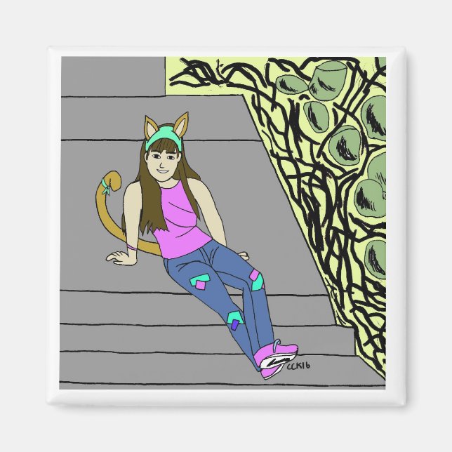 catgirl magnet (Front)