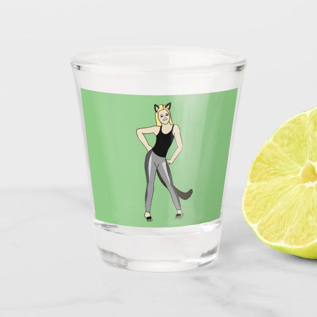 catgirl    shot glass (Front)