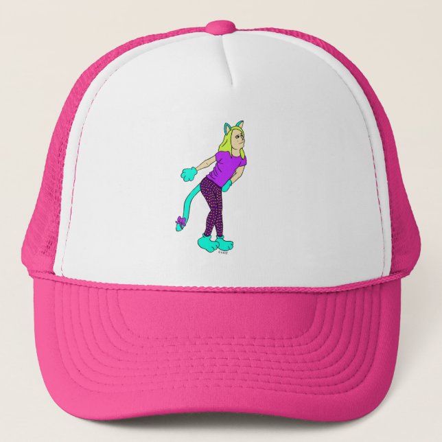 catgirl   trucker hat (Front)