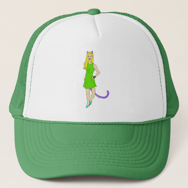 catgirl   trucker hat (Front)